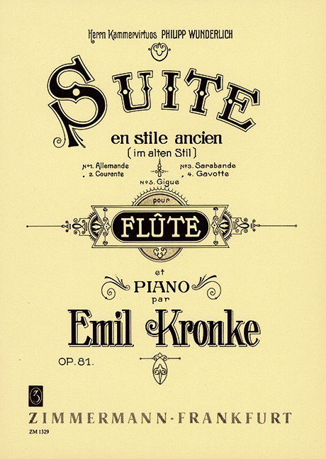 Suite en style ancien, Op.81