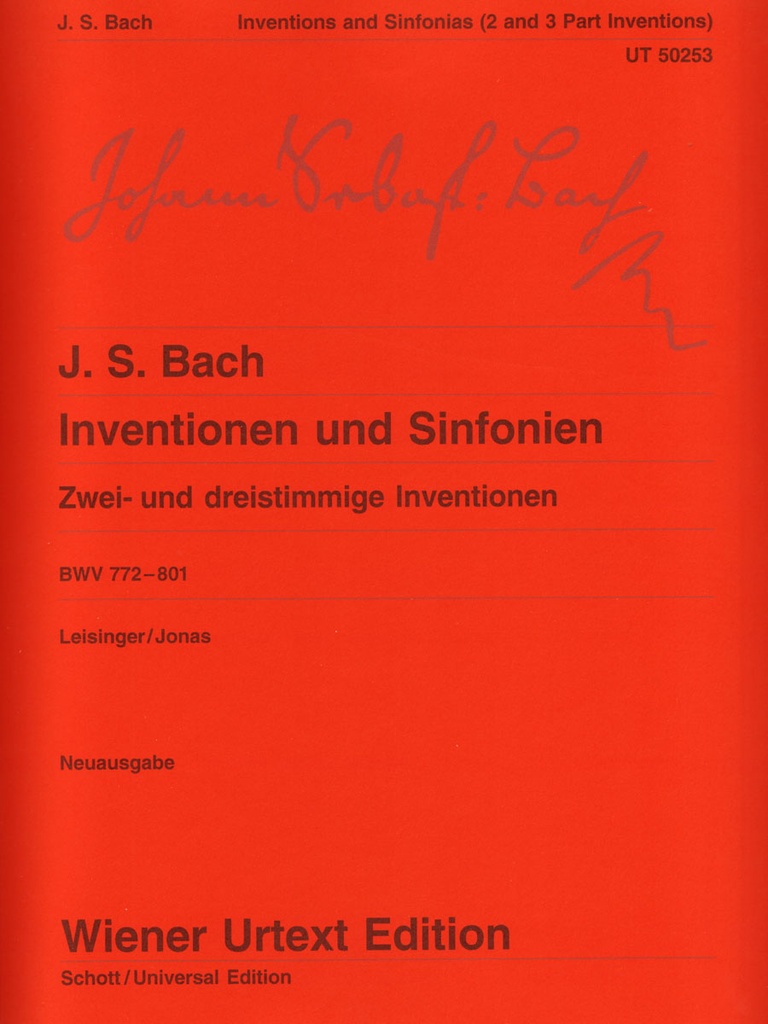 Inventionen und Sinfonien (Wiener Urtext)