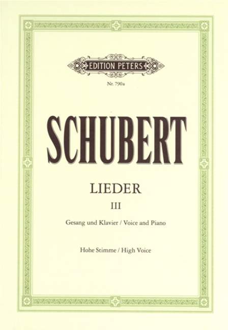 Lieder - Band 3 (Hohe Stimme)