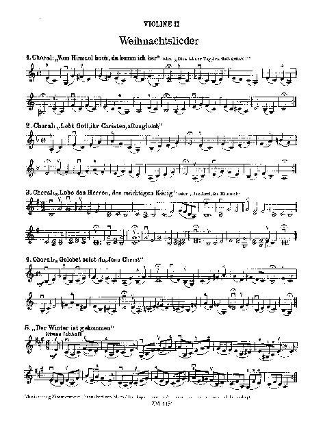 Frohliche Weihnachten (Violine 2)