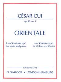 Orientale, Op.50 nr.9