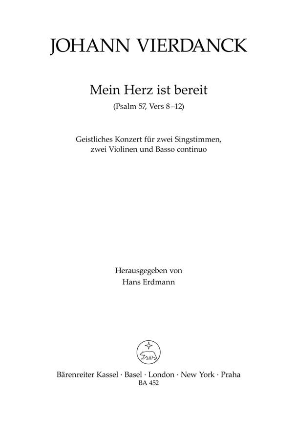 Mein Herz ist bereit  (Sopraan & tenor)