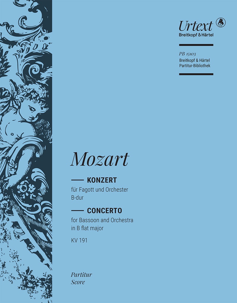 Bassoon Concerto in Bb major, KV.191 (186e) (Full score)