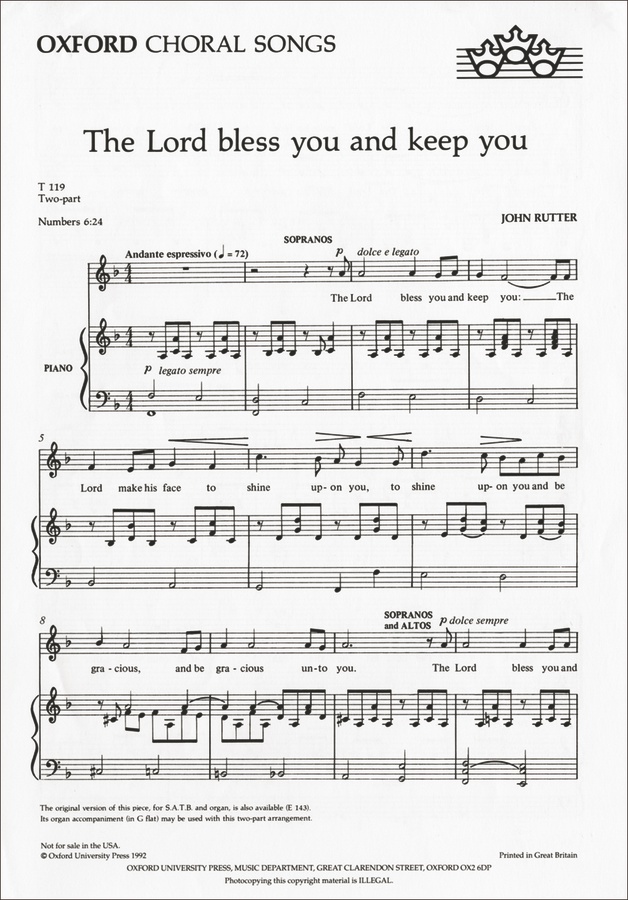 The Lord Bless You and Keep You