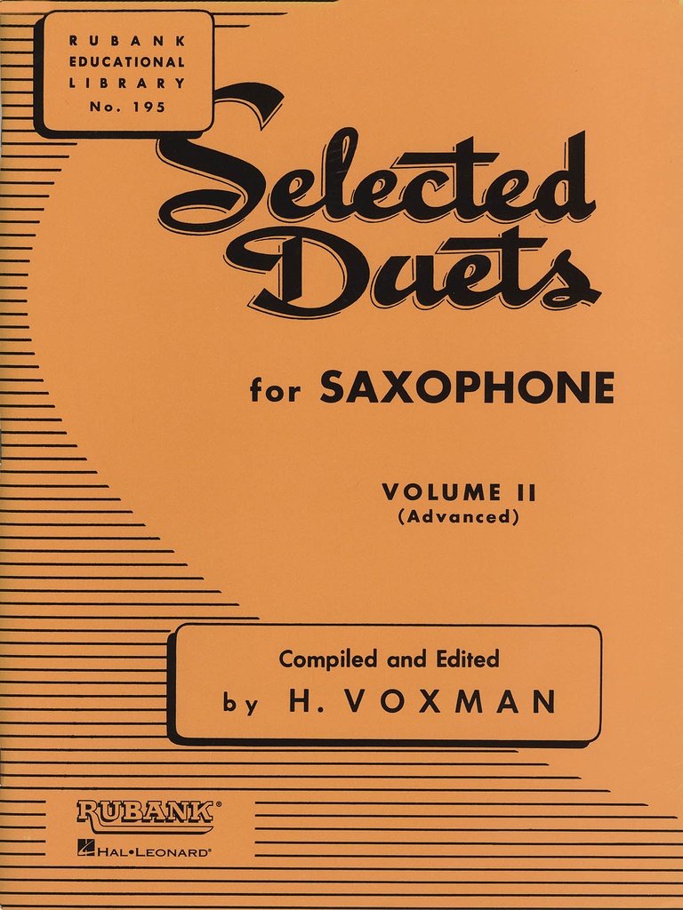 Selected Duets for Saxophone - Vol.2