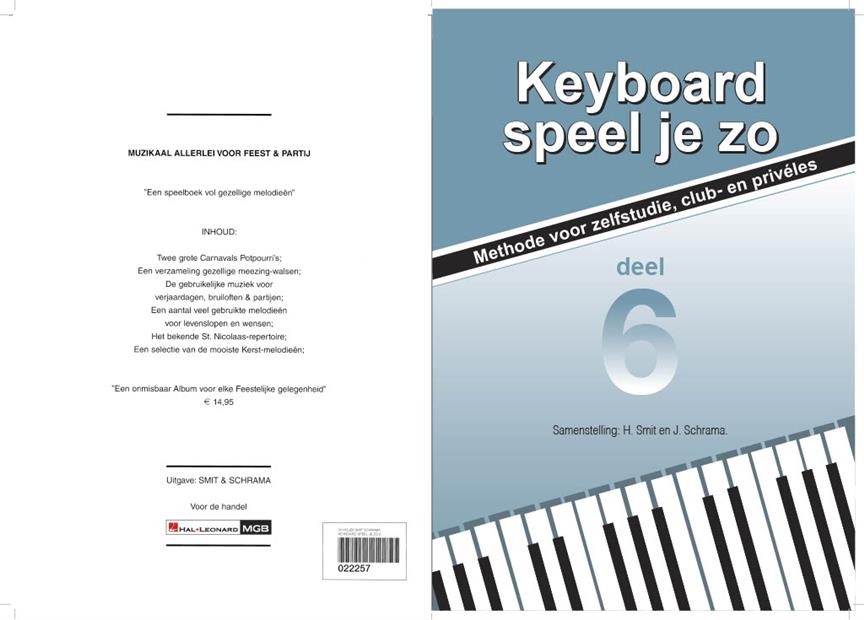 Keyboard Speel Je Zo - Deel 6 (Boek)