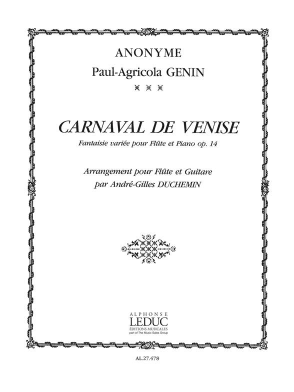 Carnaval de Venise, Op.14