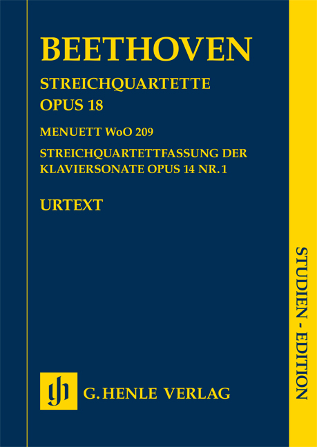 String Quartets - Vol.1: Op.18 & Op.14 No.1 (Study score)