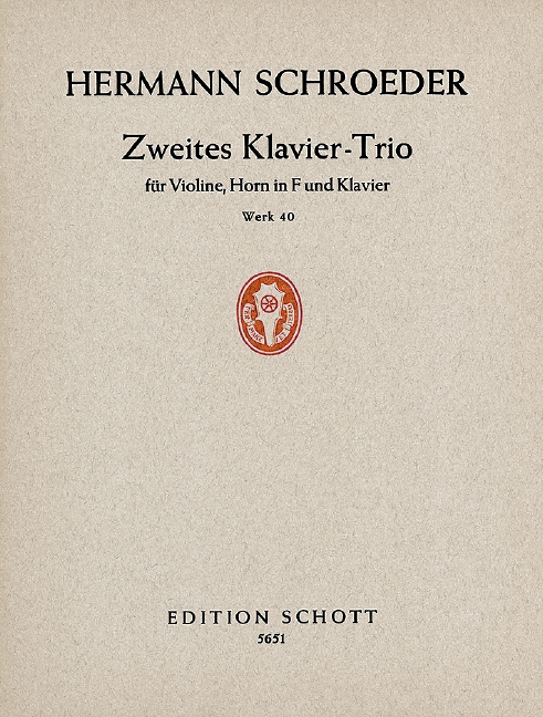 Zweites Klaviertrio, Op.40