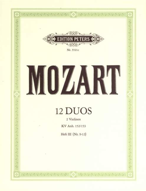 12 Duos, KV.Anh.152/153 - Heft 3 (9-12)