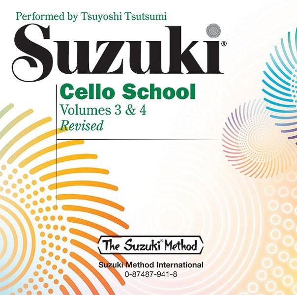 Suzuki Cello School - Vol.3 & 4 (CD only - Original edition)