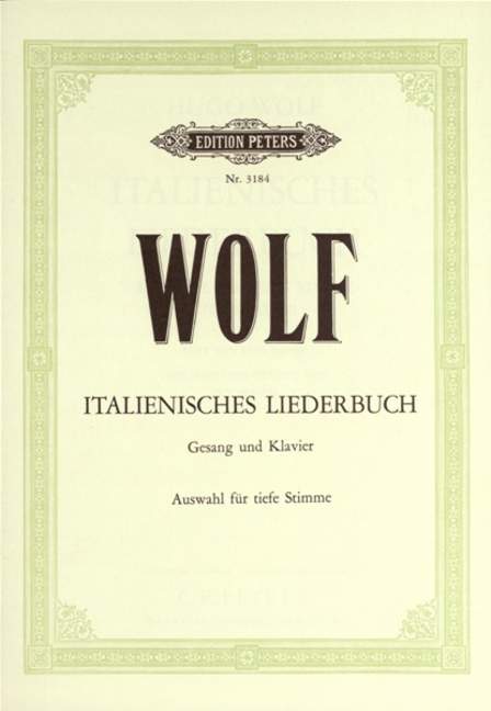 Italienisches Liederbuch - Auswahl (Tiefe Stimme)