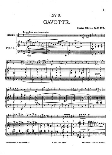 6 Morceaux Mignonnes, Op.21 No.3: Gavotte