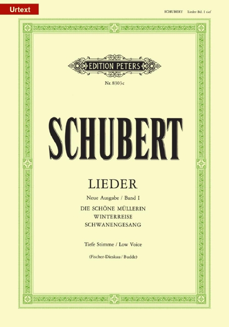 Lieder - Neue Ausgabe - Band 1 (Tiefe Stimme)