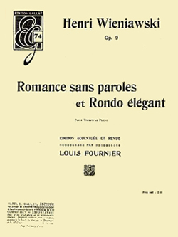 Romance sans Paroles et Rondo Élégant, Op.9