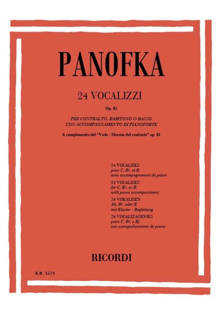 24 Vocalizzi, Op.81 (Contralto, basso)
