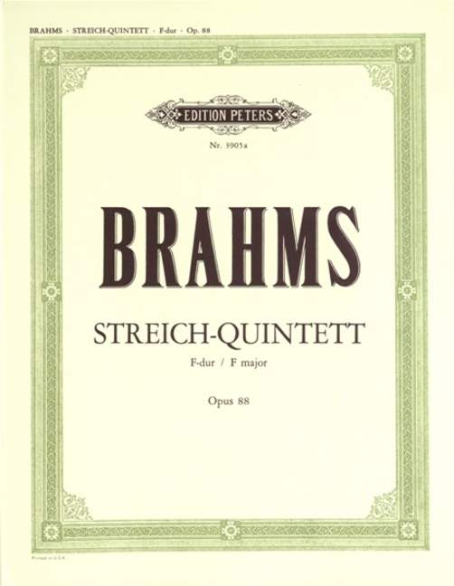 Quintett No.1 in F, Op.88