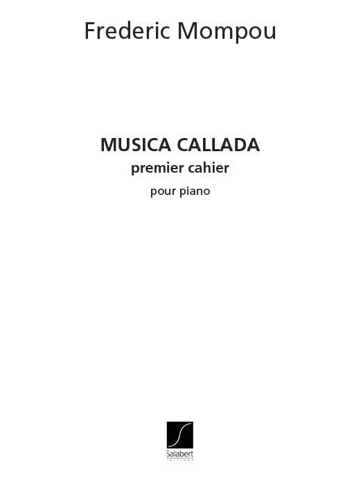 Musica Callada - Vol.1 (9 pièces)