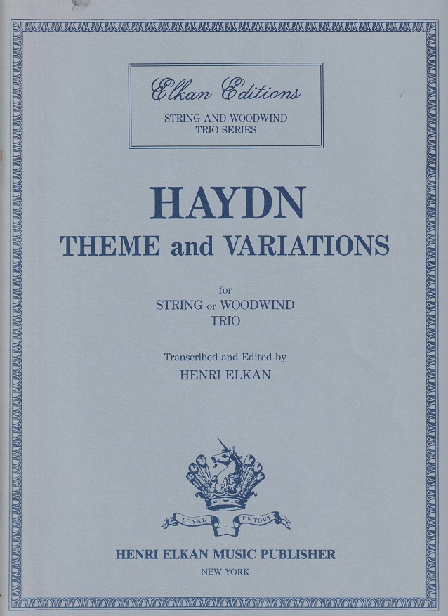 Theme & Variations for String or Woodwind Trio