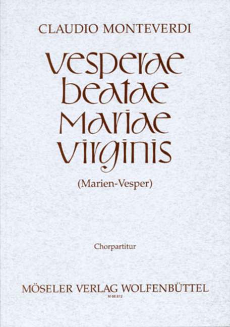 Marien-Vesper Vesperae Beatae Mariae Virginis(Klavierauszug)