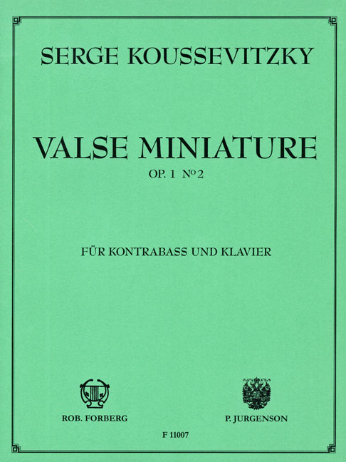 Valse miniature, Op.1 no.2 (Forberg)