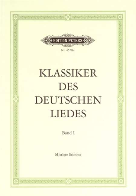 Klassiker des deutschen Liedes - Band 1 (M)