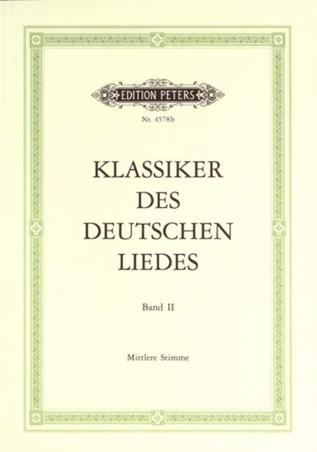 Klassiker des deutschen Liedes - Band 2 (M)