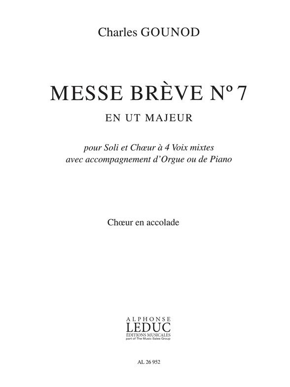 Messe Brève No.7 Aux Chapelles (Partie choeur)