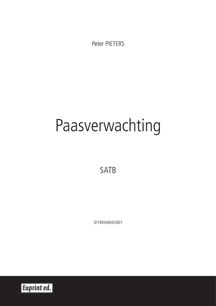 Paasverwachting