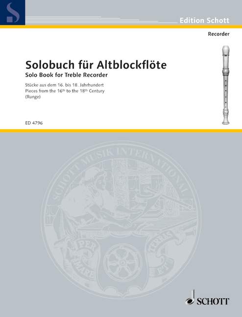 Solobuch fur Altblockflote - Vol.1