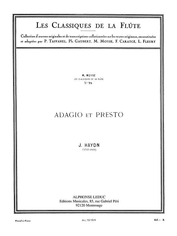 Adagio et presto