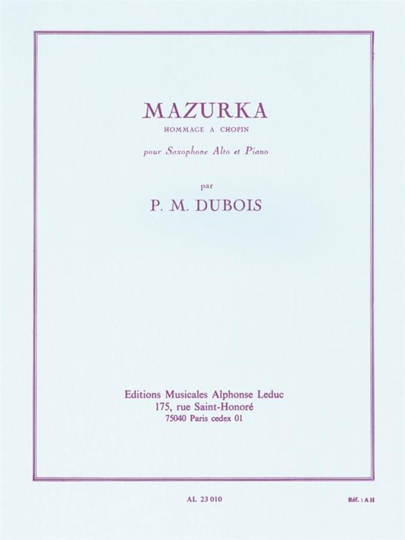 Mazurka, hommage à Chopin