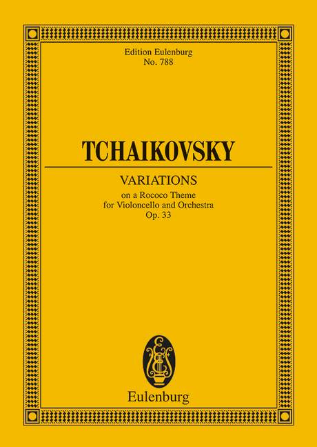 Variations on a rococo theme, Op.33 (Study score)