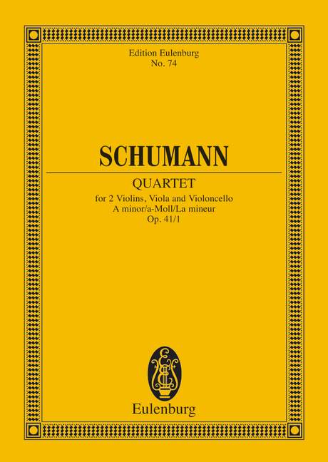 String quartet, Op.41/1 (Study score)