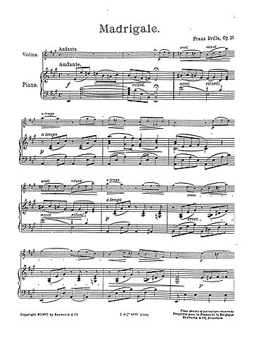 Madrigal, Op.25