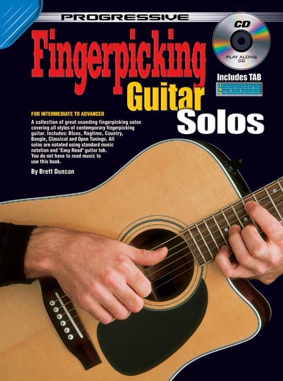 Progressive fingerpicking guitar solos