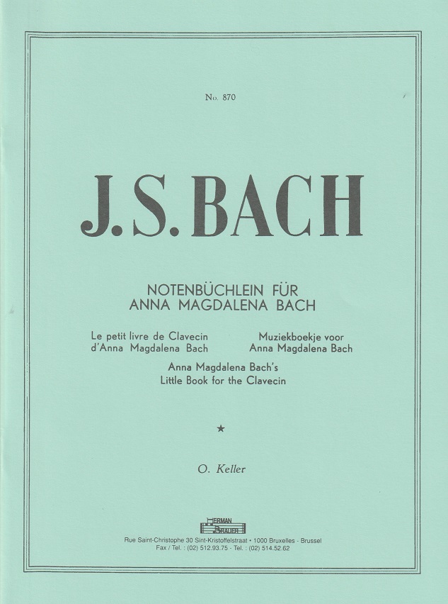 Notenbüchlein für Anna Magdalena Bach (CRANZ)