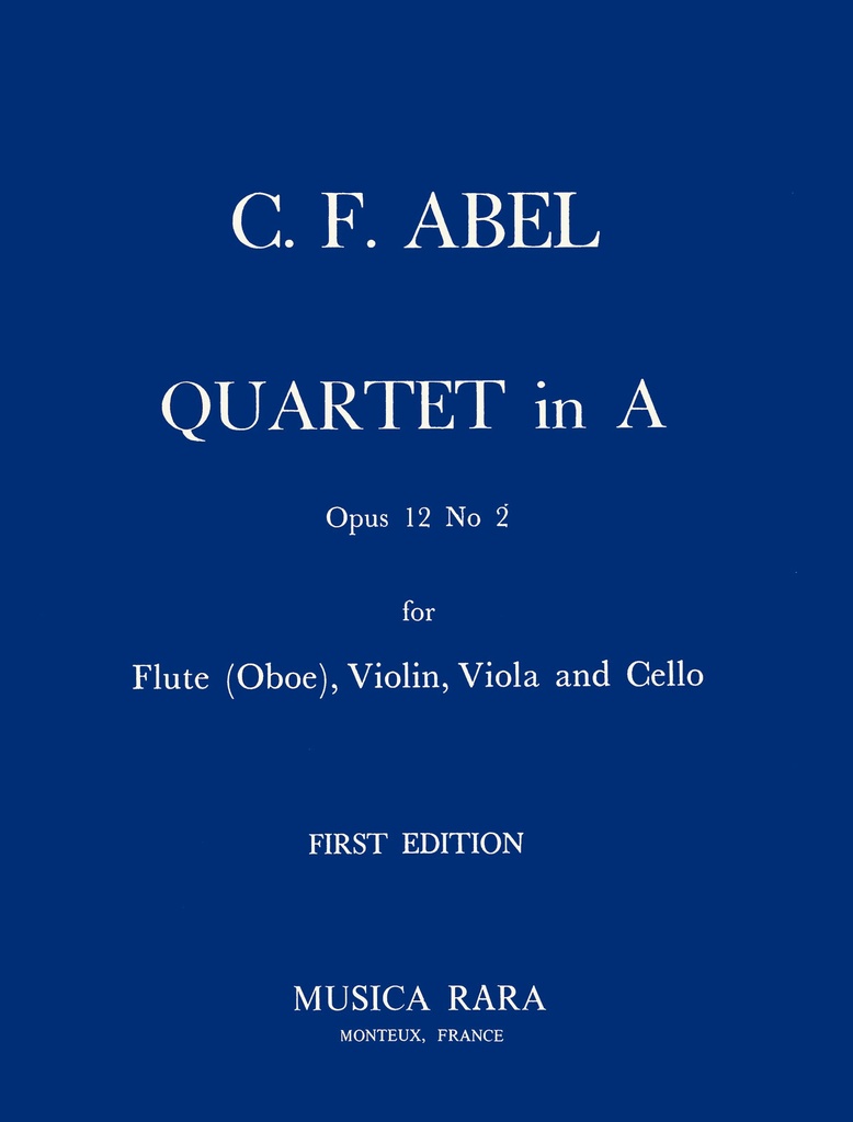 Quartet in A major, Op.12/2 (Set of parts)