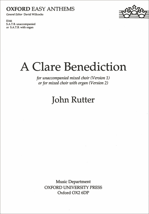 A Clare Benediction (May the Lord Show his Mercy upon You)