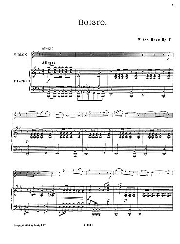 Bolero, Op.11