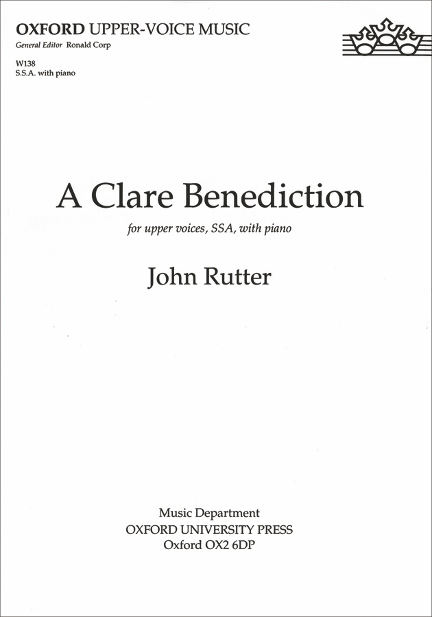 A Clare Benediction (May the Lord Show his Mercy upon You)