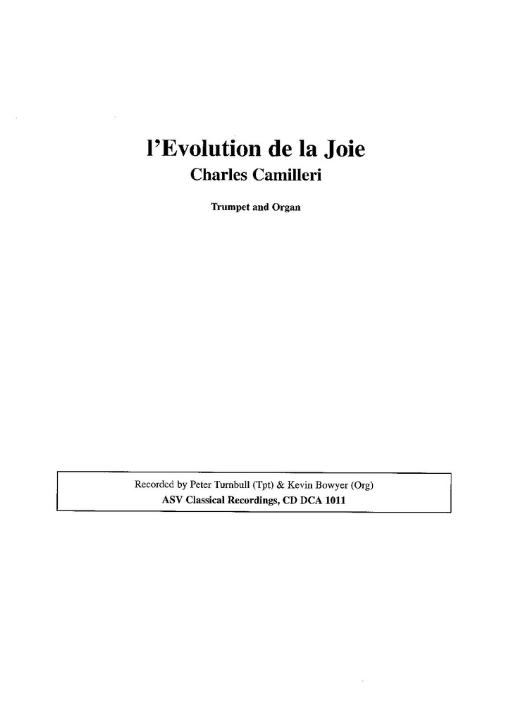 L'Evolution de la Joie