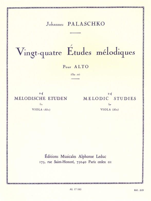 24 Etudes Mélodiques, Op.77
