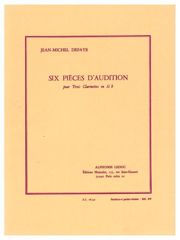 6 Pièces d'audition