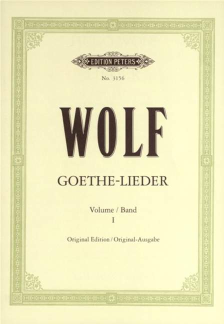 Goethe-Lieder - Band 1 (Original edition)