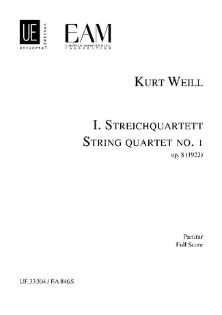 Streichquartet No.1 (Study score)