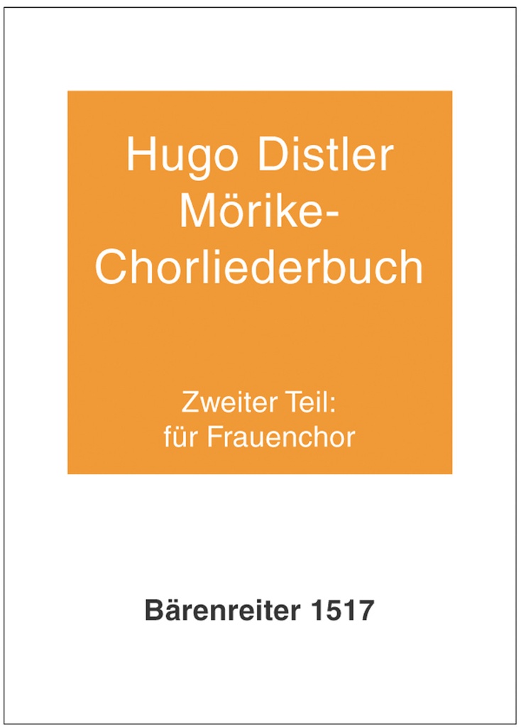 Morike-Chorliederbuch, Op.19 - Vol.2