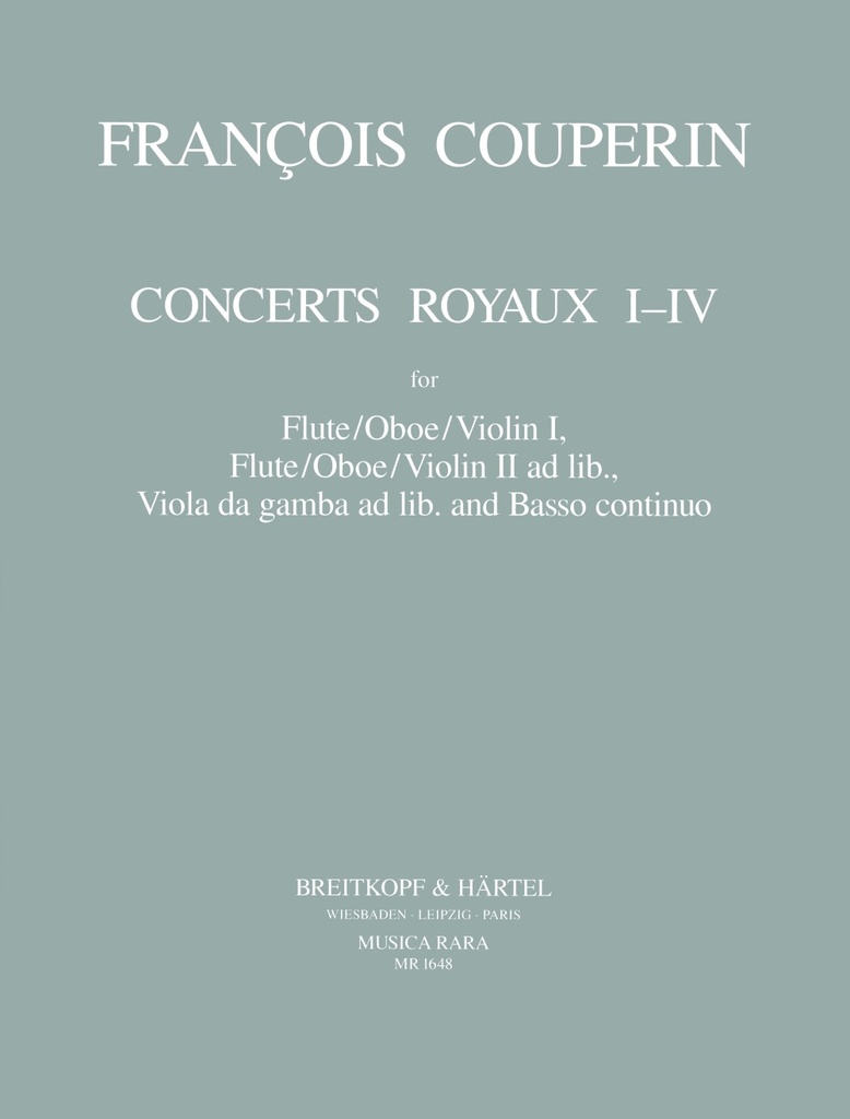 Concerts Royaux I - IV (Set of parts)