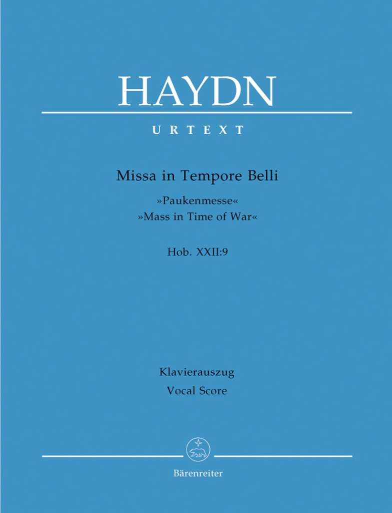 Missa in tempore belli, Hob.XXI:9 Paukenmesse (Piano reduction)