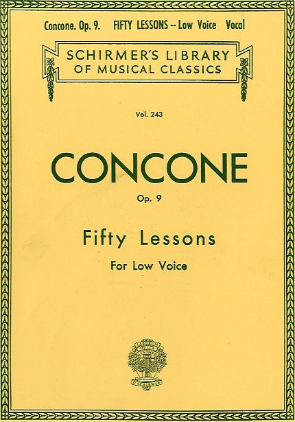 50 Lessons, Op.9 (Low voice)